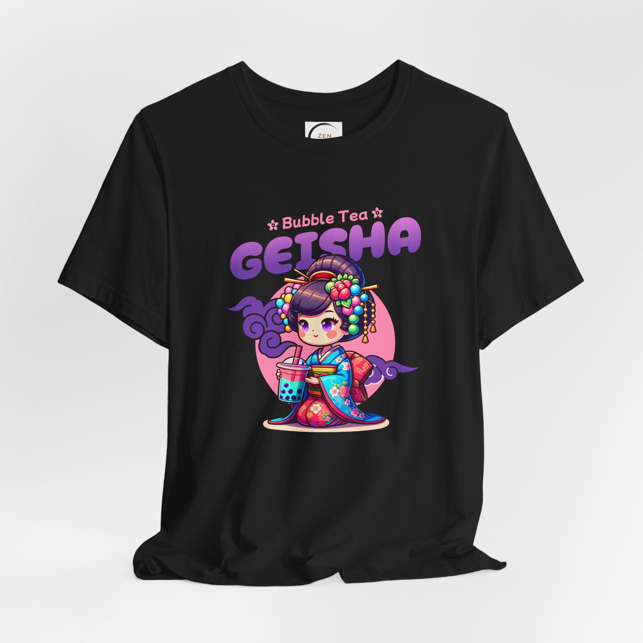 Geisha Bubble Tea T-Shirt — Cute Kawaii Japanese Tea Girl Tee