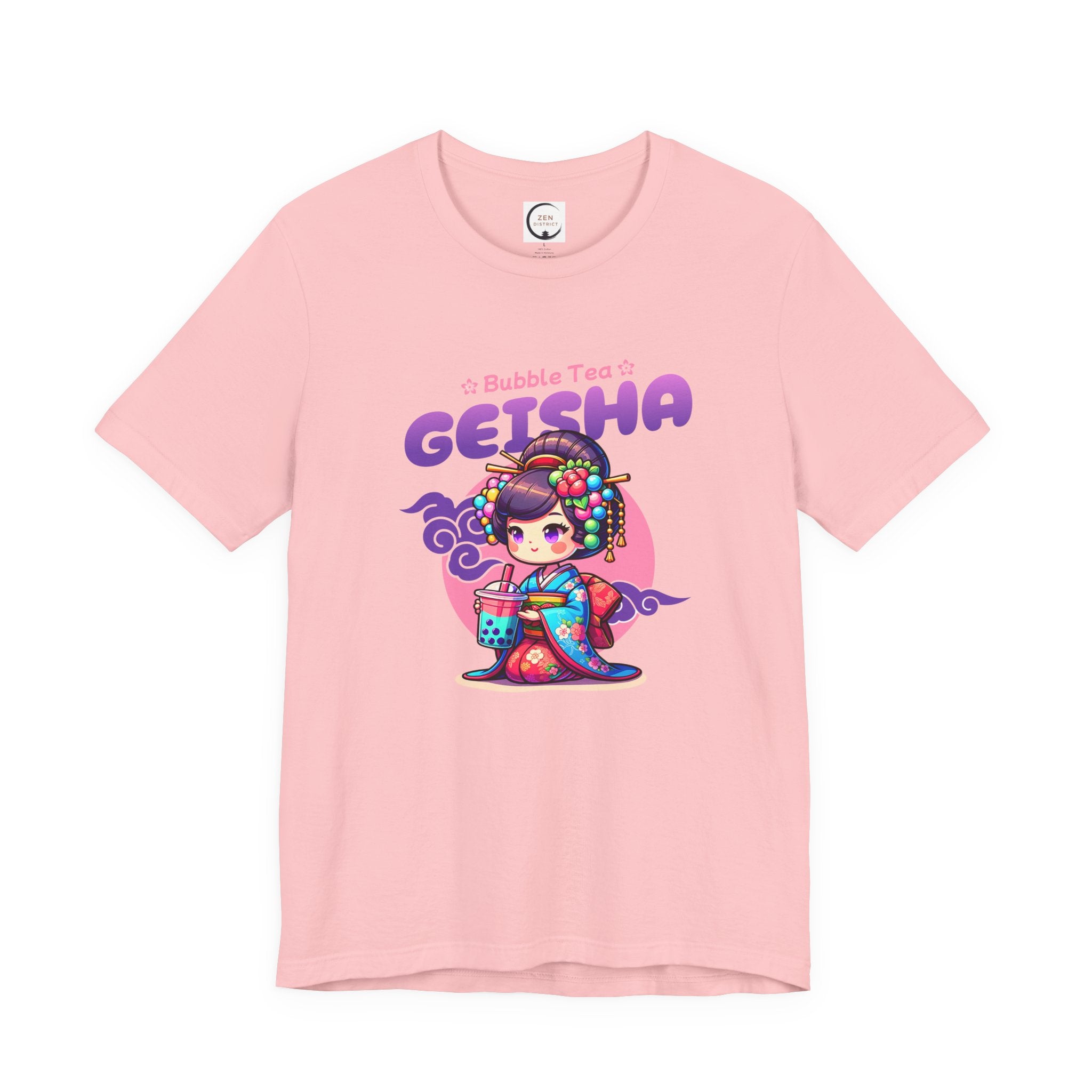 ビンテージ90s GEISHA GIRLS Tシャツ 古着　RAP TEE Geisha Bubble Tea T-Shirt — Cute Kawaii Japanese Tea Girl Tee