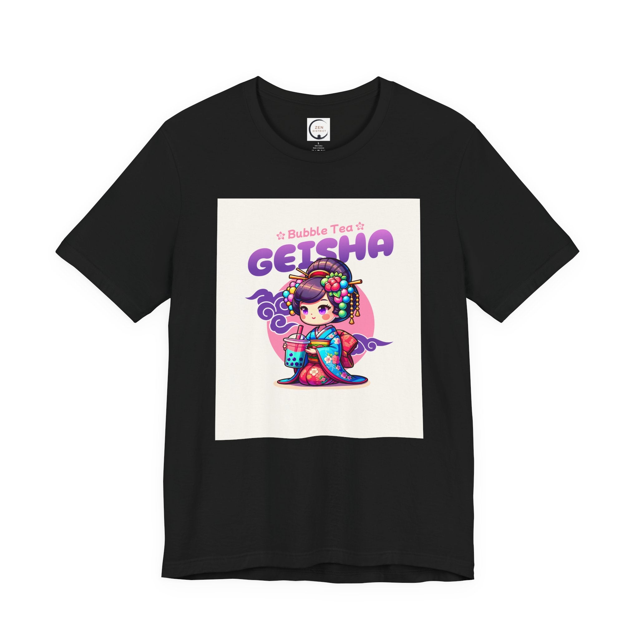 Bubble Tea Geisha Tee | Cute Kawaii Geisha Illustration T-Shirt