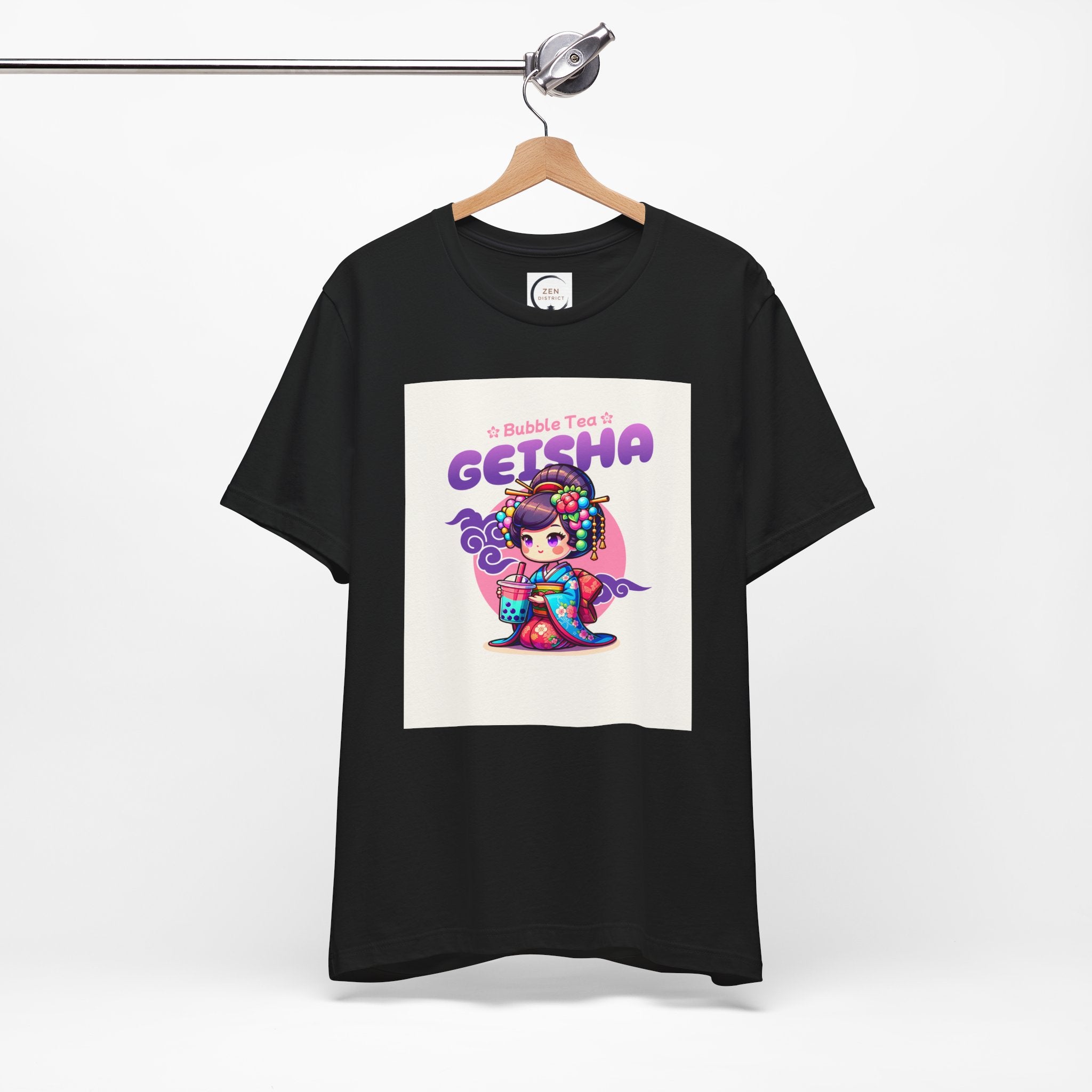 Bubble Tea Geisha Tee | Cute Kawaii Geisha Illustration T-Shirt